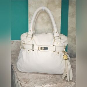 Steve Madden Neptun Satchel Bag With Gold Accents